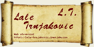 Lale Trnjaković vizit kartica